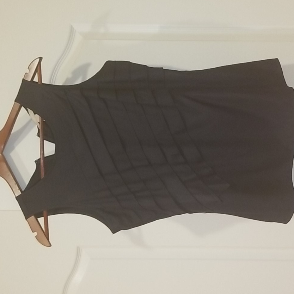 Banana Republic | Dark Blue Ruffle Dressy Top Sz 8